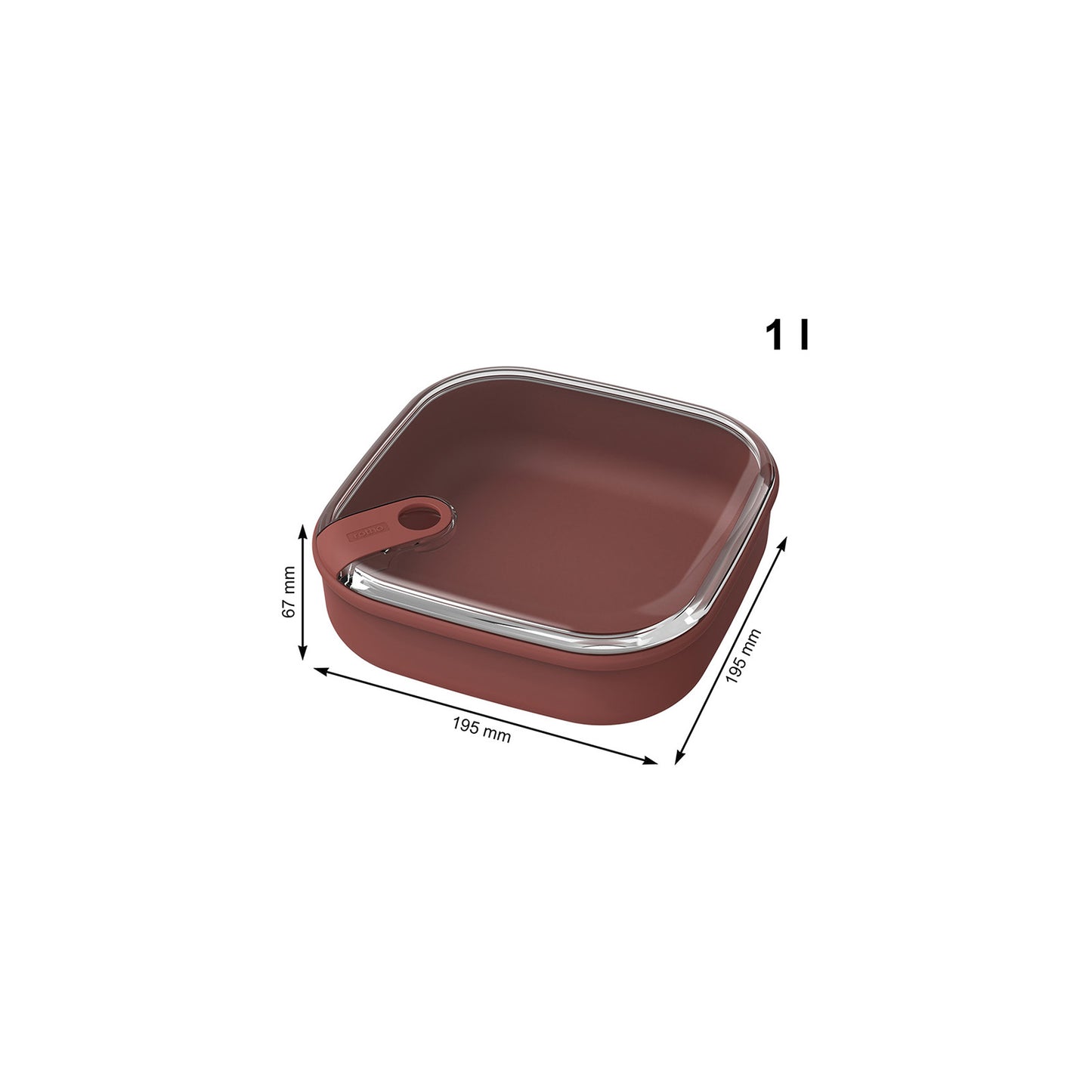 Pojemnik na żywność Rotho Ela płaski Midnight blue 1L granatowy