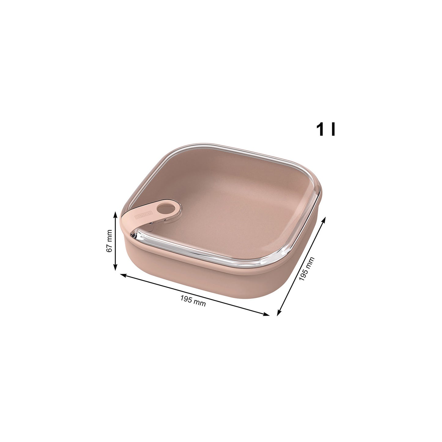 Pojemnik na żywność Rotho Ela płaski Midnight blue 1L granatowy