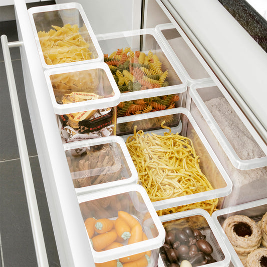 Pojemnik plastikowy szeroki prostokątny 2,25 l Rotho Loft czarny