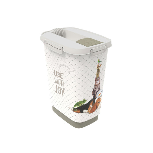 Pojemnik na karmę żwirek 10 L /4 kg CODY cappuccino