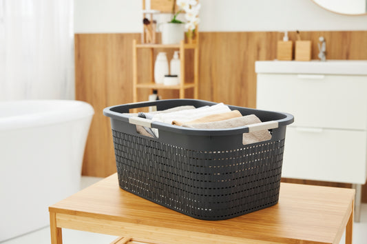 Rotho Kosz Na Pranie Clean Country 40 L, Cappuccino