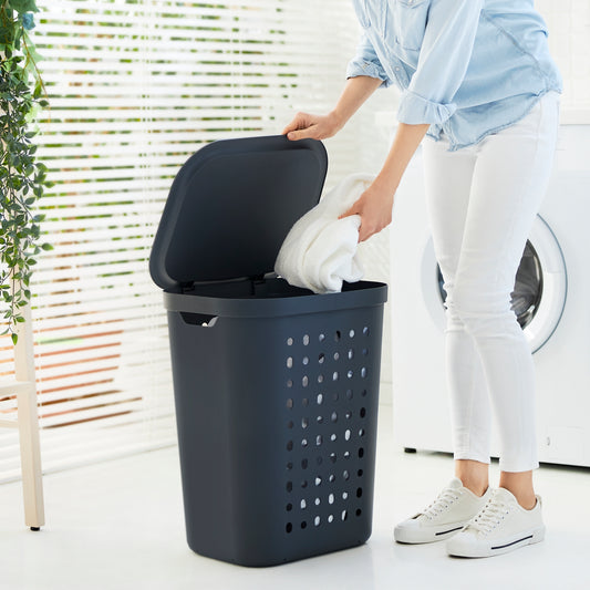 JONA | Kosz na pranie 55 l niebieski