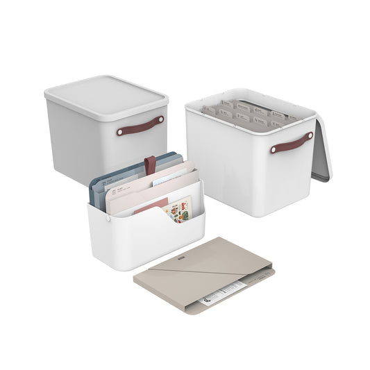 Zestaw oragnizer dokumentów + dwa pudełka archiwizacyjne MY PAPER Plus