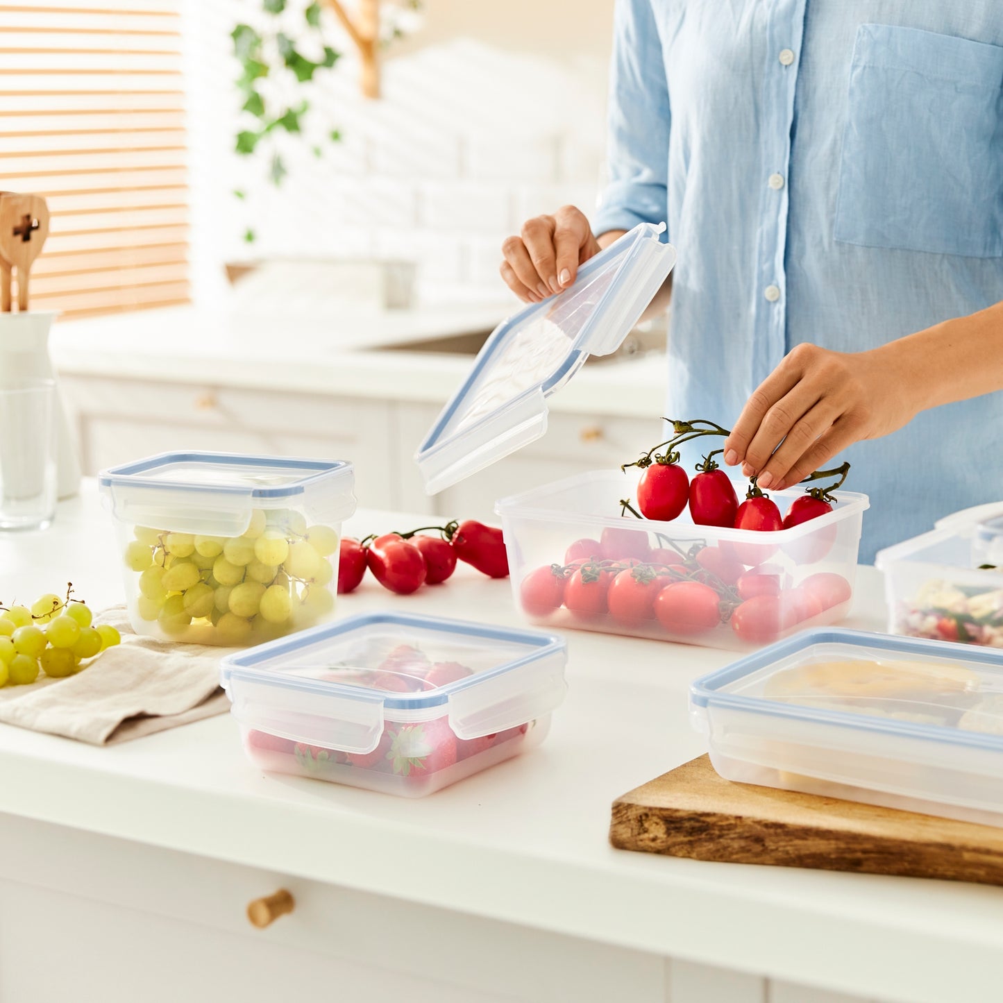 Pojemnik na żywność do lodówki Lunch box CLIC & LOCK 0.8L