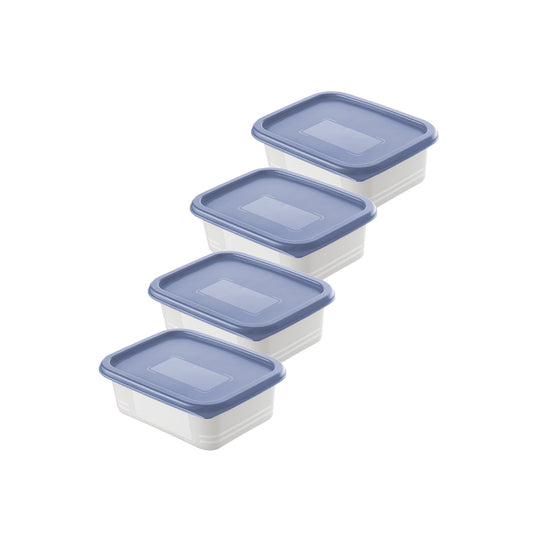 4er Set Gefrierdosen 0,5 l DOMINO