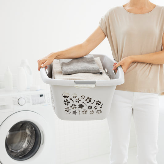 Kosz na pranie bieliznę do magla FLOWERS 50L