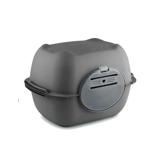 Duża zamknięta kuweta dla kota z drzwiami Rotho BELLA