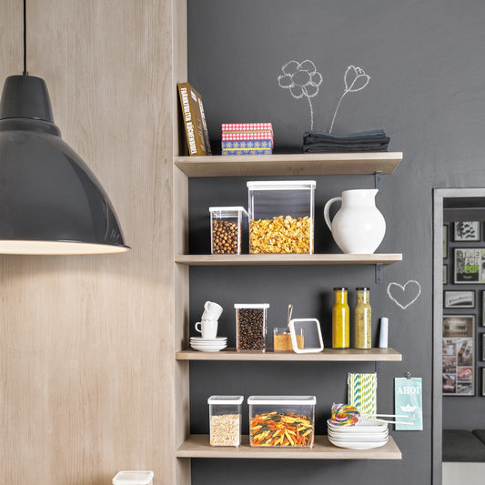 Rotho LOFT high, 3.2L black tight-fitting container