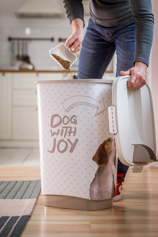 Pojemnik na karmę z dozownikiem 50 L /22 kg CODY